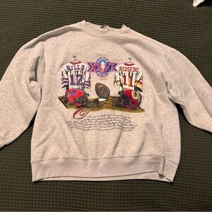 Vintage Bills/Redskins Super Bowl XXVI Sweatshirt